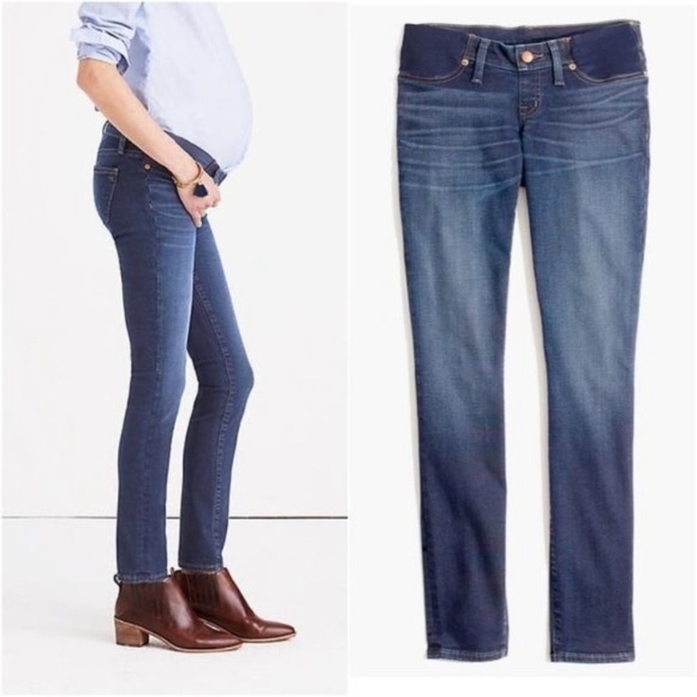 Madewell Maternity Skinny Jeans Elastic Side Panels